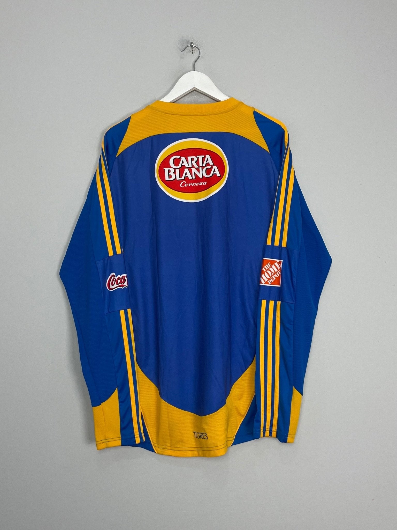 Shop 2009/10 TIGRES L/S AWAY SHIRT (XL) ADIDAS, classic football shirts, vintage football shirts & retro soccer jerseys at Cult Kits