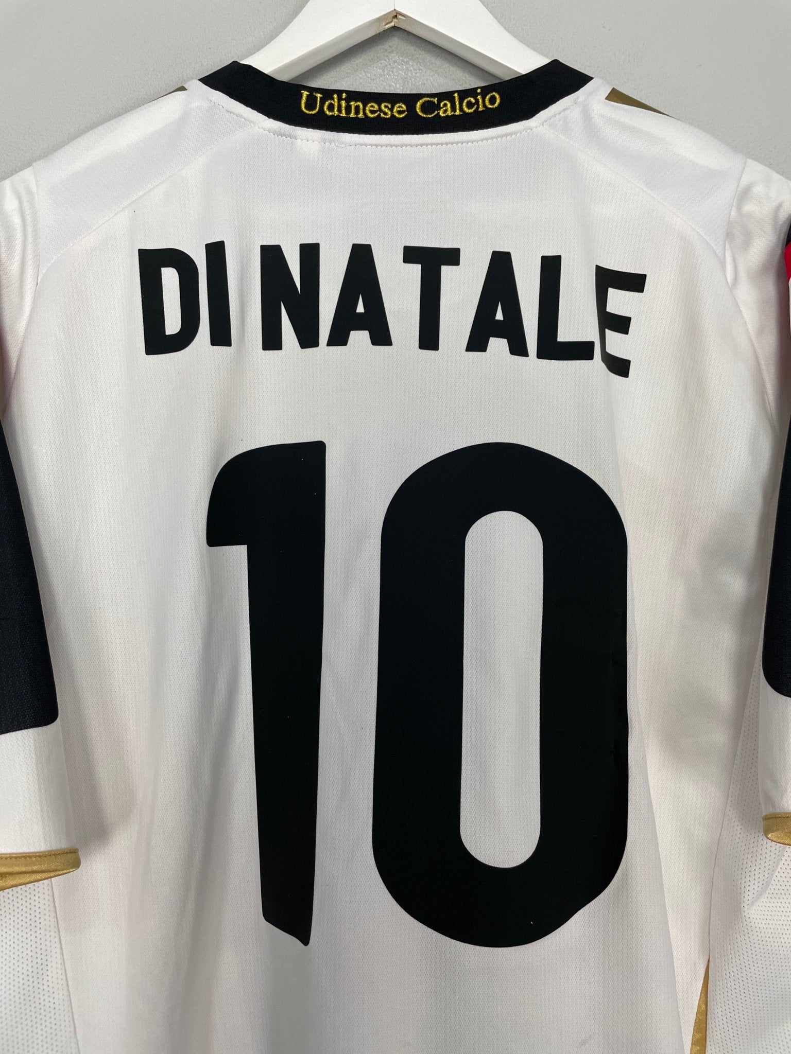 Shop 2009/10 UDINESE DI NATALE #10 HOME SHIRT (XXL) LOTTO, classic football shirts, vintage football shirts & retro soccer jerseys at Cult Kits