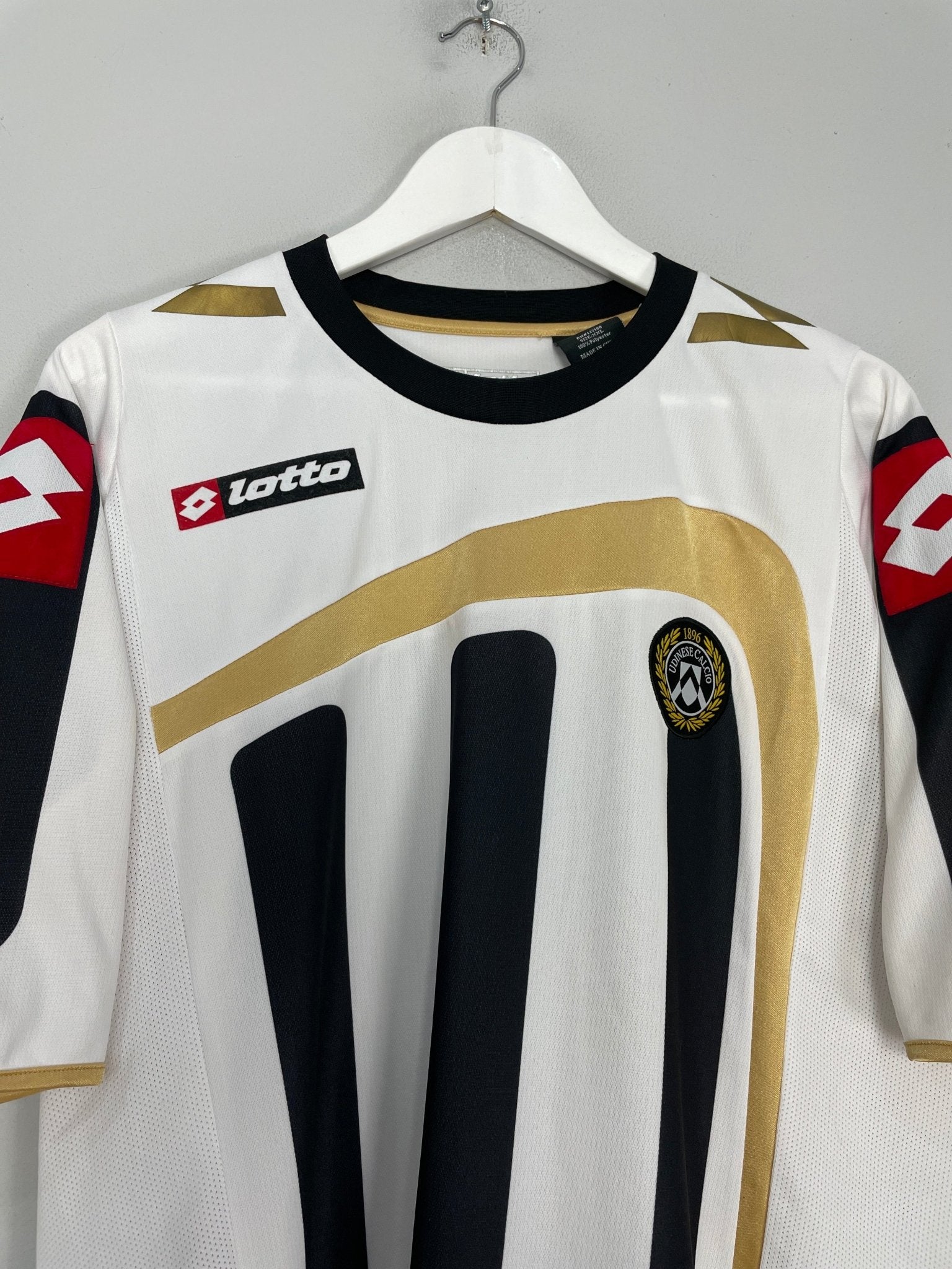 Shop 2009/10 UDINESE DI NATALE #10 HOME SHIRT (XXL) LOTTO, classic football shirts, vintage football shirts & retro soccer jerseys at Cult Kits