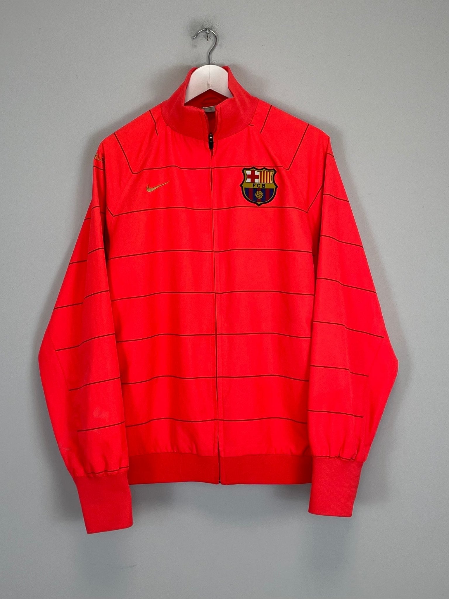 Shop 2009/11 BARCELONA TRACK JACKET (L) NIKE, classic football shirts, vintage football shirts & retro soccer jerseys at Cult Kits
