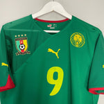 Shop 2009/11 CAMEROON ETO'O #9 HOME SHIRT (L) PUMA, classic football shirts, vintage football shirts & retro soccer jerseys at Cult Kits
