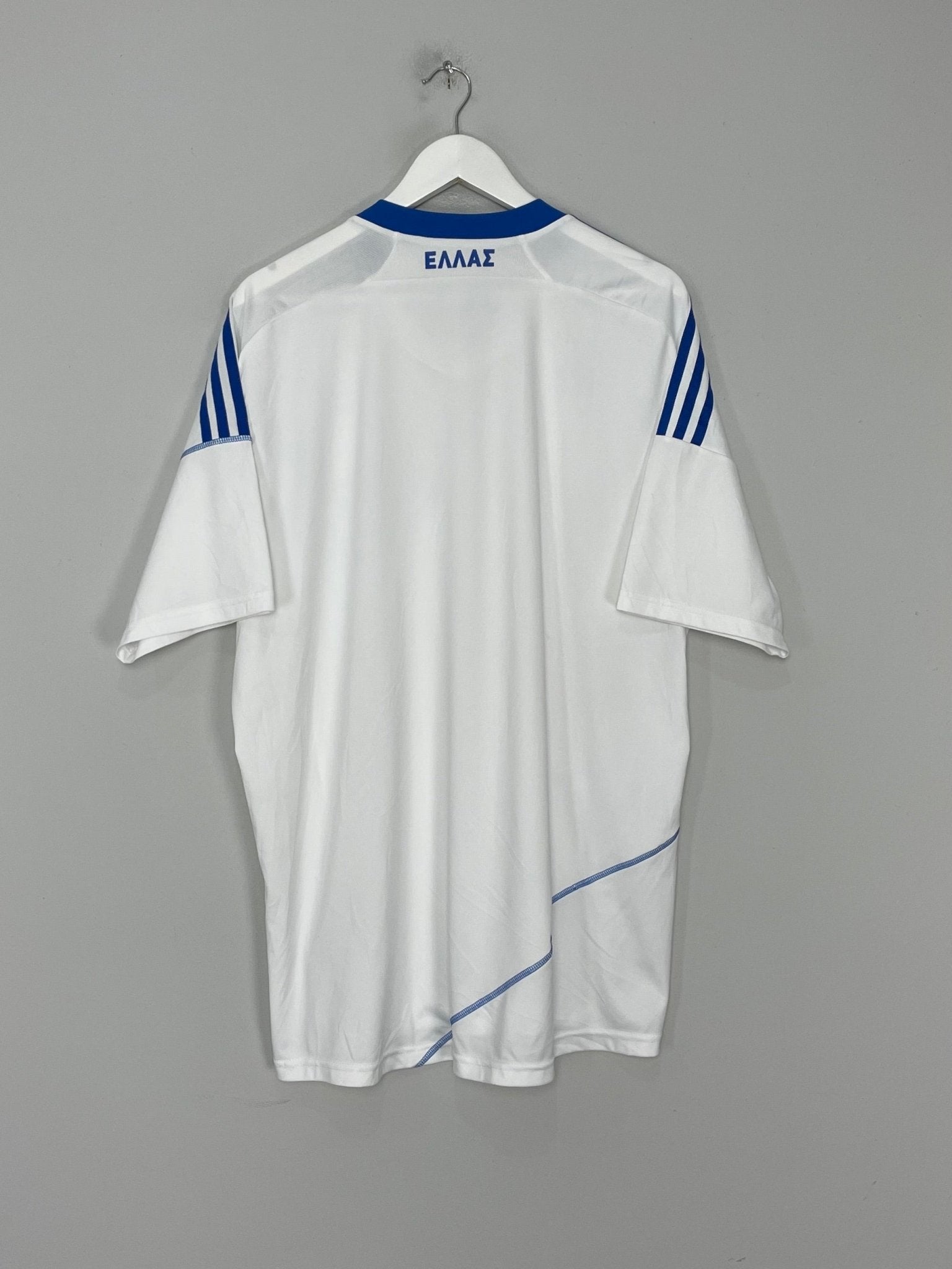 Shop 2009/11 GREECE HOME SHIRT (L) ADIDAS, classic football shirts, vintage football shirts & retro soccer jerseys at Cult Kits