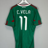 2009/11 MEXICO C.VELA 11 HOME SHIRT (L) ADIDAS - Cult Kits - Large - Buy Vintage Football Shirts, Authentic Retro Football Shirts For Sale, Classic Football Shirts & Soccer Jersey