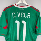 2009/11 MEXICO C.VELA 11 HOME SHIRT (L) ADIDAS - Cult Kits - Large - Buy Vintage Football Shirts, Authentic Retro Football Shirts For Sale, Classic Football Shirts & Soccer Jersey