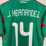 Shop 2009/11 MEXICO J.HERNANDEZ #14 HOME SHIRT (M) ADIDAS, classic football shirts, vintage football shirts & retro soccer jerseys at Cult Kits