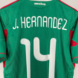 Shop 2009/11 MEXICO J.HERNANDEZ #14 HOME SHIRT (M) ADIDAS, classic football shirts, vintage football shirts & retro soccer jerseys at Cult Kits