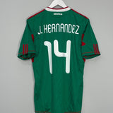 Shop 2009/11 MEXICO J.HERNANDEZ #14 HOME SHIRT (M) ADIDAS, classic football shirts, vintage football shirts & retro soccer jerseys at Cult Kits