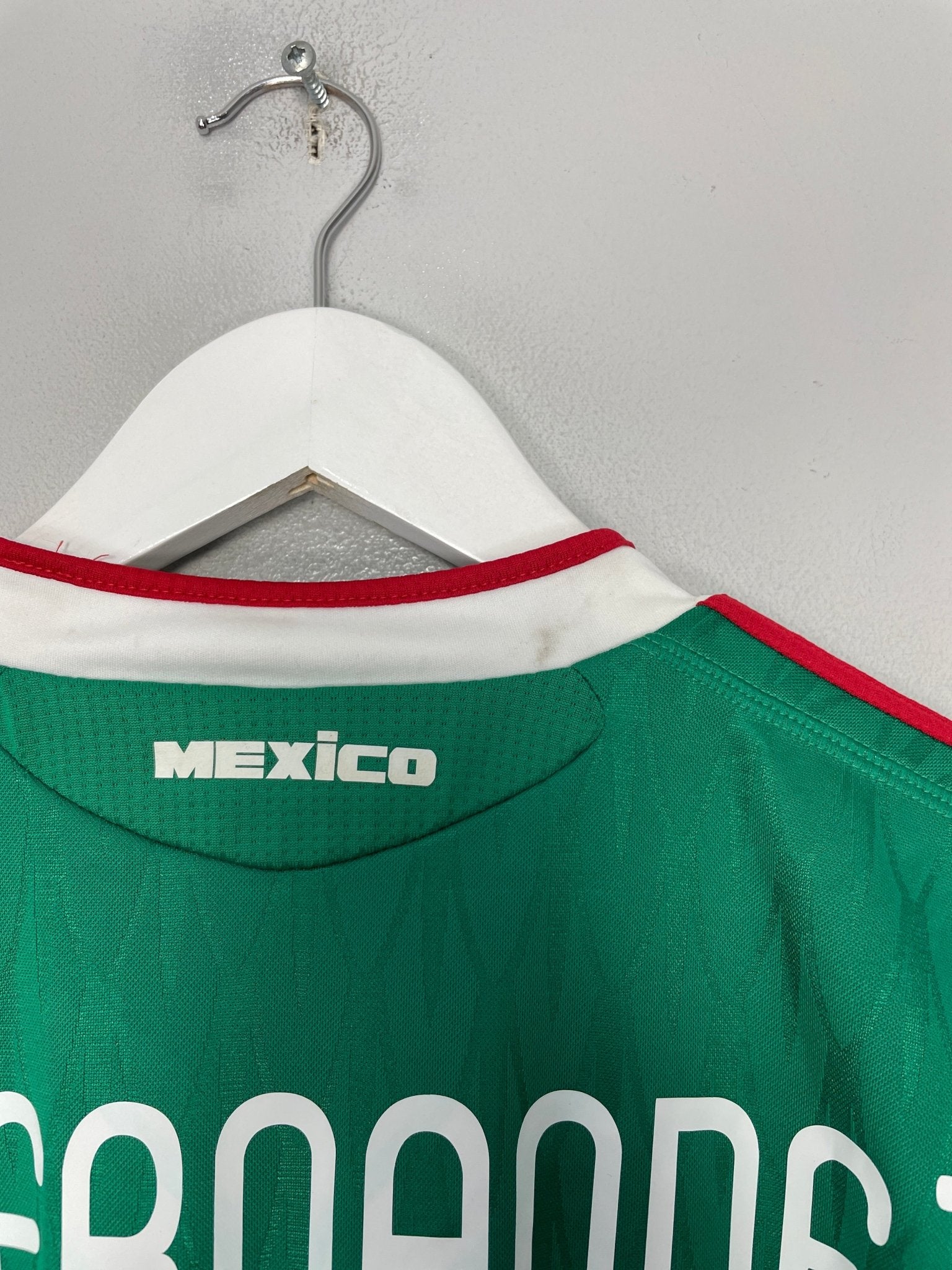 Shop 2009/11 MEXICO J.HERNANDEZ #14 HOME SHIRT (M) ADIDAS, classic football shirts, vintage football shirts & retro soccer jerseys at Cult Kits