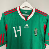 Shop 2009/11 MEXICO J.HERNANDEZ #14 HOME SHIRT (M) ADIDAS, classic football shirts, vintage football shirts & retro soccer jerseys at Cult Kits