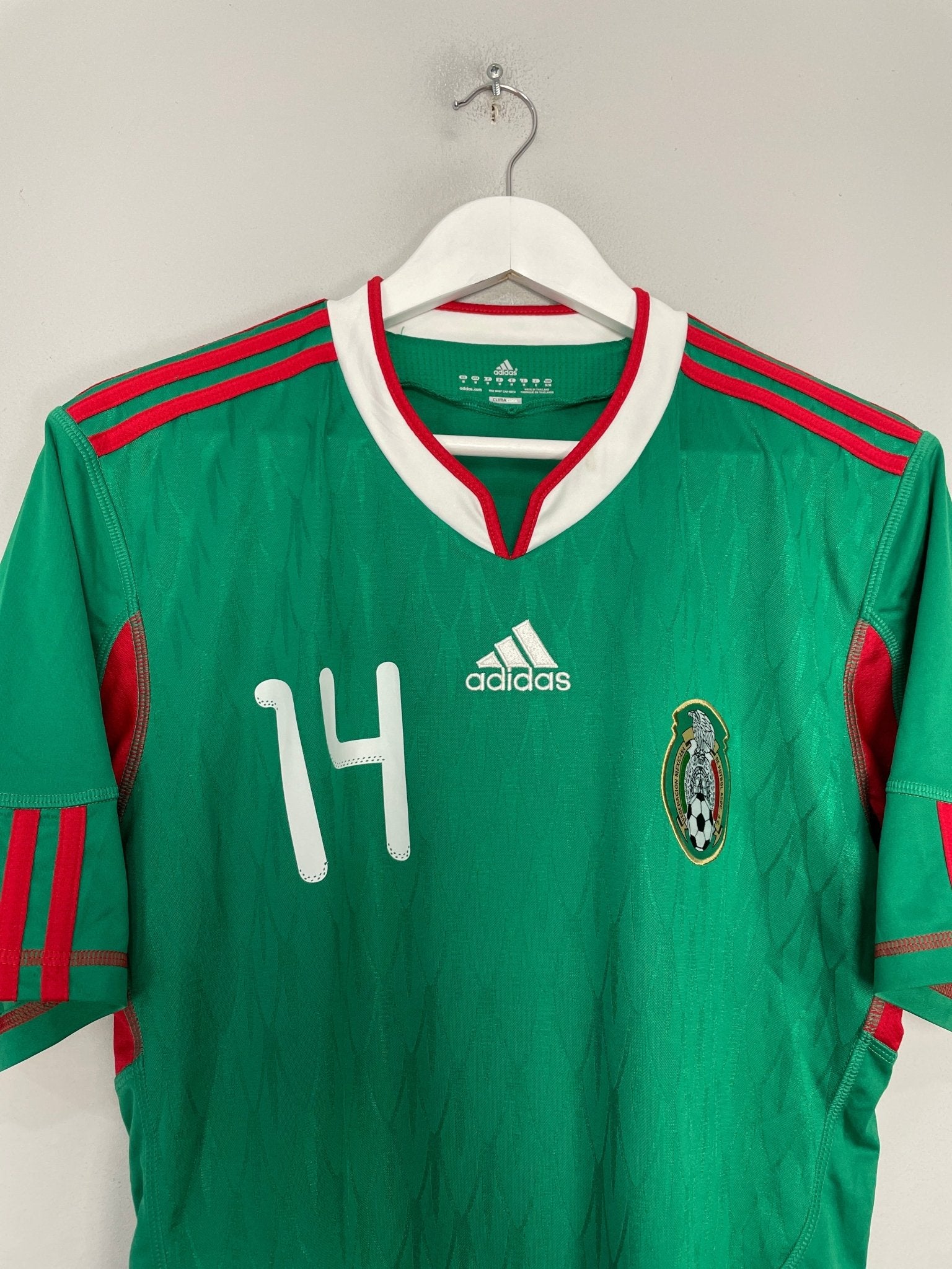 Shop 2009/11 MEXICO J.HERNANDEZ #14 HOME SHIRT (M) ADIDAS, classic football shirts, vintage football shirts & retro soccer jerseys at Cult Kits
