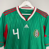 Shop 2009/11 MEXICO MARQUEZ #4 HOME SHIRT (L) ADIDAS, classic football shirts, vintage football shirts & retro soccer jerseys at Cult Kits