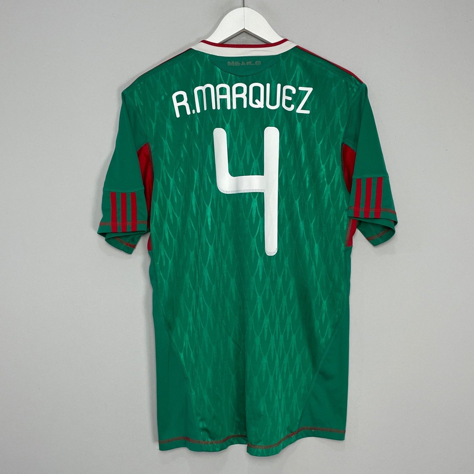 Shop 2009/11 MEXICO MARQUEZ #4 HOME SHIRT (L) ADIDAS, classic football shirts, vintage football shirts & retro soccer jerseys at Cult Kits