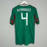 Shop 2009/11 MEXICO MARQUEZ #4 HOME SHIRT (L) ADIDAS, classic football shirts, vintage football shirts & retro soccer jerseys at Cult Kits