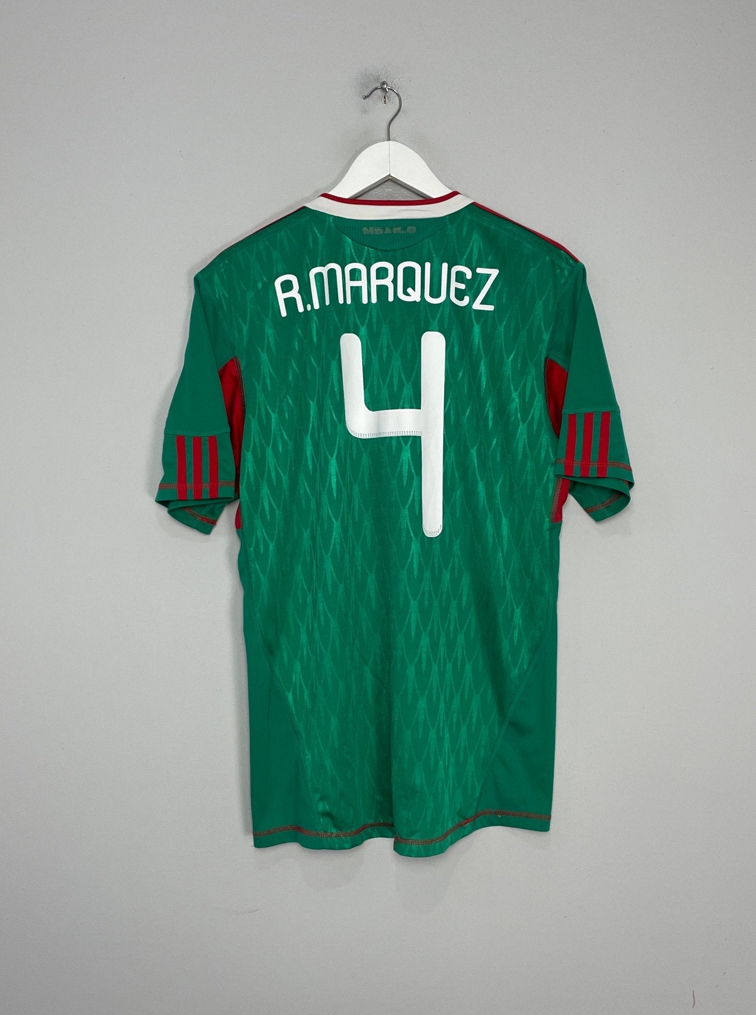 Shop 2009/11 MEXICO MARQUEZ #4 HOME SHIRT (L) ADIDAS, classic football shirts, vintage football shirts & retro soccer jerseys at Cult Kits
