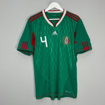 Shop 2009/11 MEXICO MARQUEZ #4 HOME SHIRT (L) ADIDAS, classic football shirts, vintage football shirts & retro soccer jerseys at Cult Kits