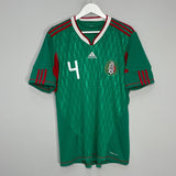 Shop 2009/11 MEXICO MARQUEZ #4 HOME SHIRT (L) ADIDAS, classic football shirts, vintage football shirts & retro soccer jerseys at Cult Kits