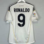 2009/10 REAL MADRID RONALDO #9 HOME SHIRT (M) ADIDAS