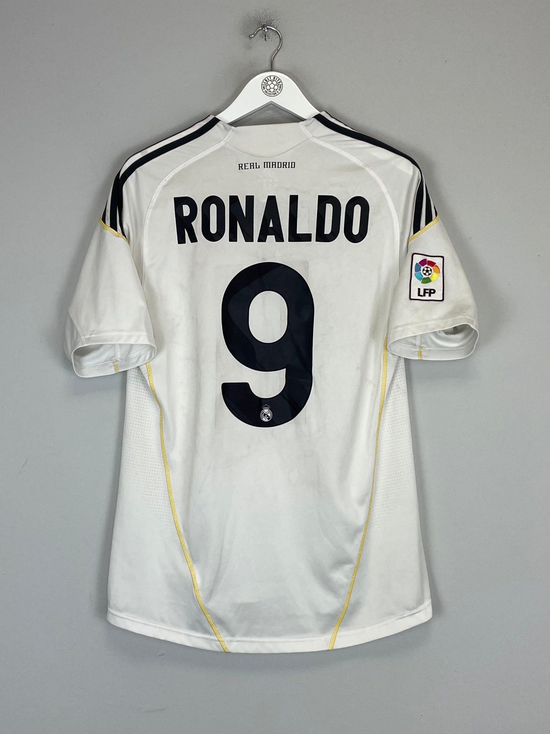 2009/10 REAL MADRID RONALDO #9 HOME SHIRT (M) ADIDAS