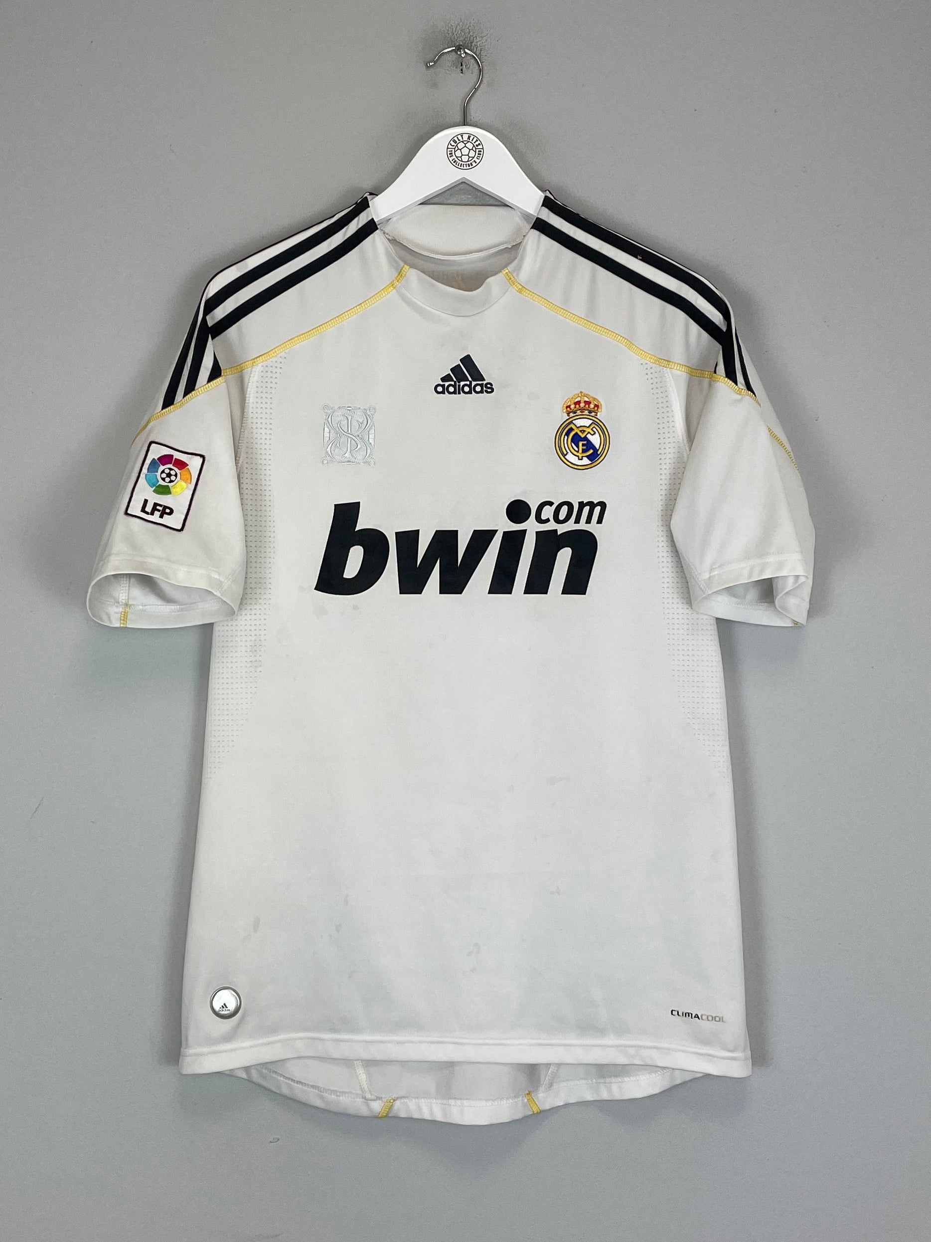 2009/10 REAL MADRID RONALDO #9 HOME SHIRT (M) ADIDAS LFP BWIN
