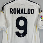 2009/10 REAL MADRID RONALDO #9 HOME SHIRT (M) ADIDAS R9
