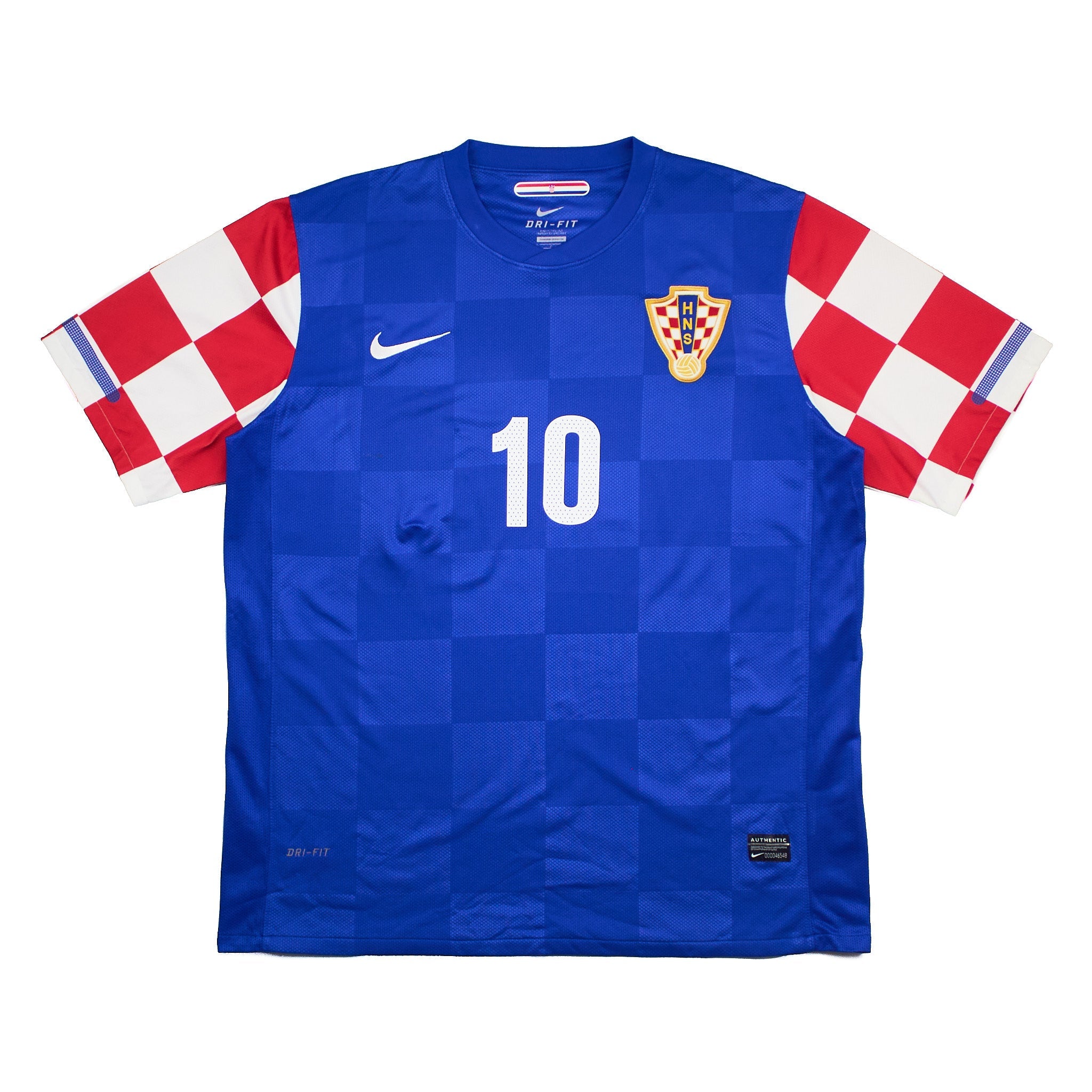 Buy 2010 Croatia Modric 10 Away Shirt (L) Nike ~ Free worldwide shipping ~ Authentic Vintage Football Shirts from Cult Kits