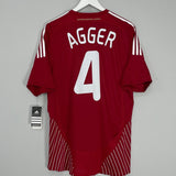 Shop 2010 DENMARK AGGER #5 *PLAYER ISSUE* BNWT HOME SHIRT (XL) ADIDAS, classic football shirts, vintage football shirts & retro soccer jerseys at Cult Kits