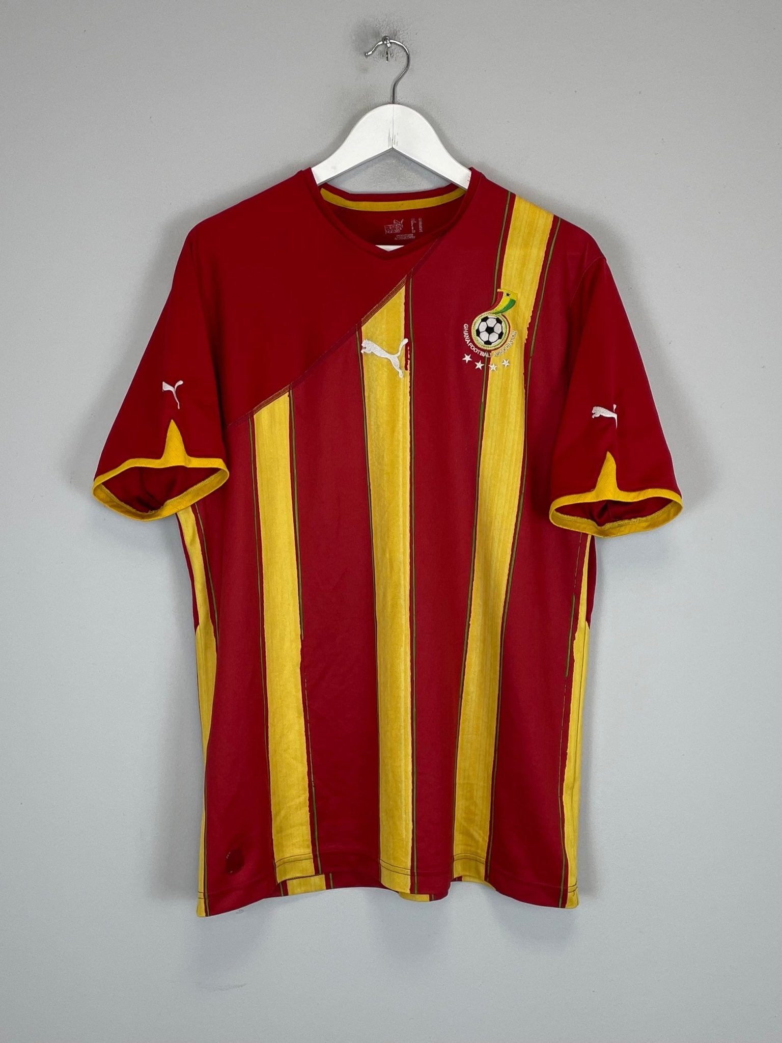 Shop 2010 GHANA AWAY SHIRT (XL) PUMA, classic football shirts, vintage football shirts & retro soccer jerseys at Cult Kits