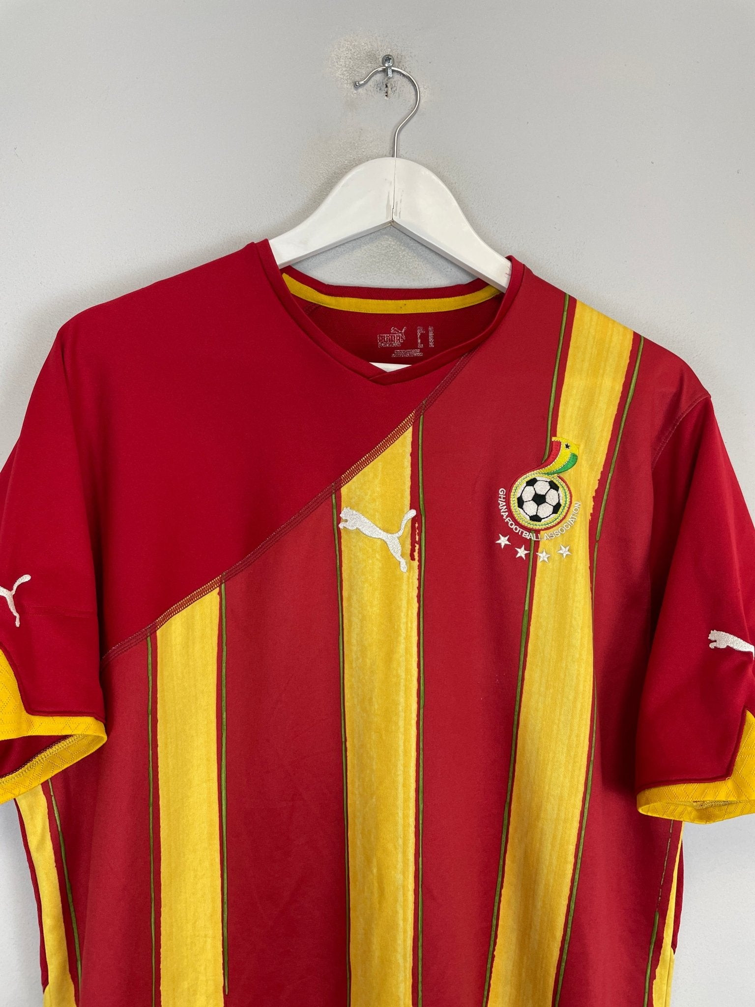 Shop 2010 GHANA AWAY SHIRT (XL) PUMA, classic football shirts, vintage football shirts & retro soccer jerseys at Cult Kits
