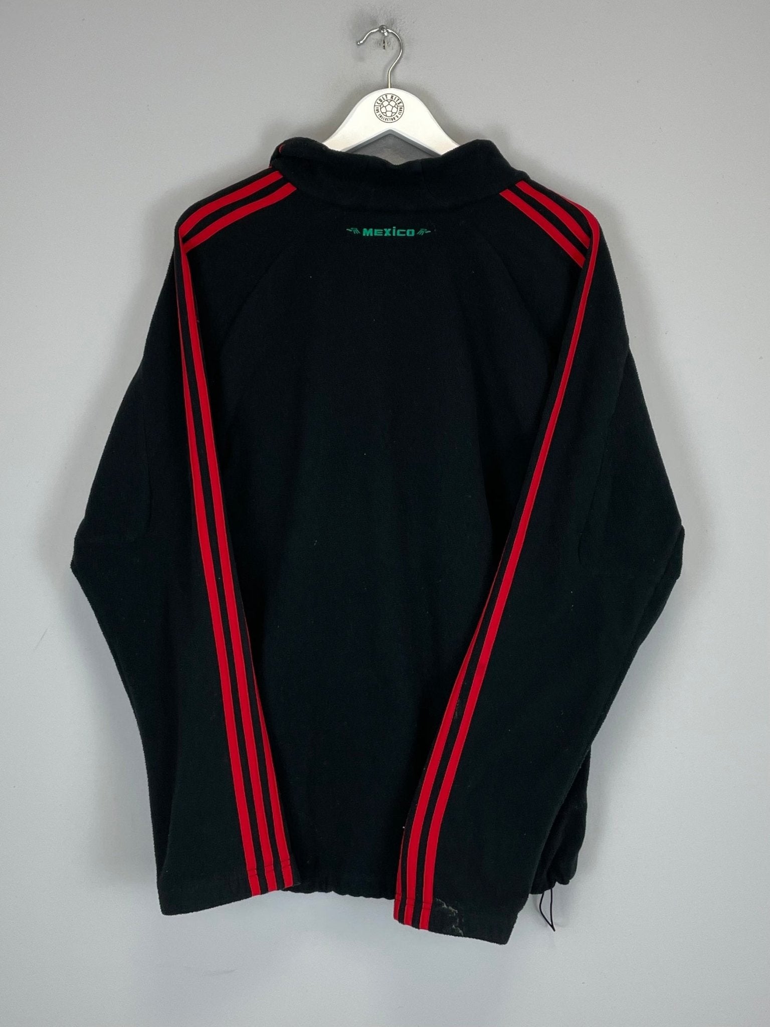 Shop 2010 MEXICO 1/4 ZIP FLEECE JACKET (L) ADIDAS, classic football shirts, vintage football shirts & retro soccer jerseys at Cult Kits