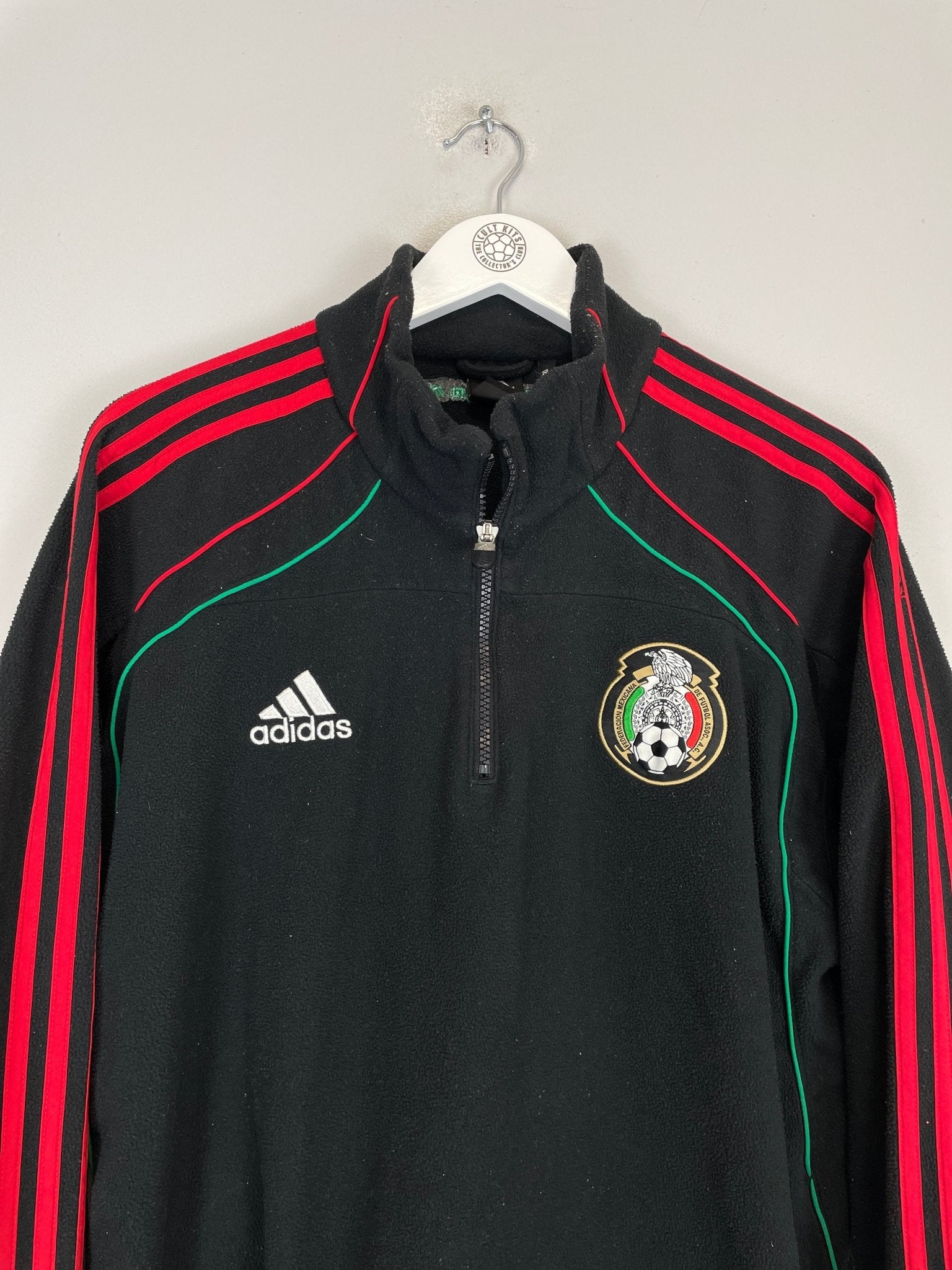 Shop 2010 MEXICO 1/4 ZIP FLEECE JACKET (L) ADIDAS, classic football shirts, vintage football shirts & retro soccer jerseys at Cult Kits