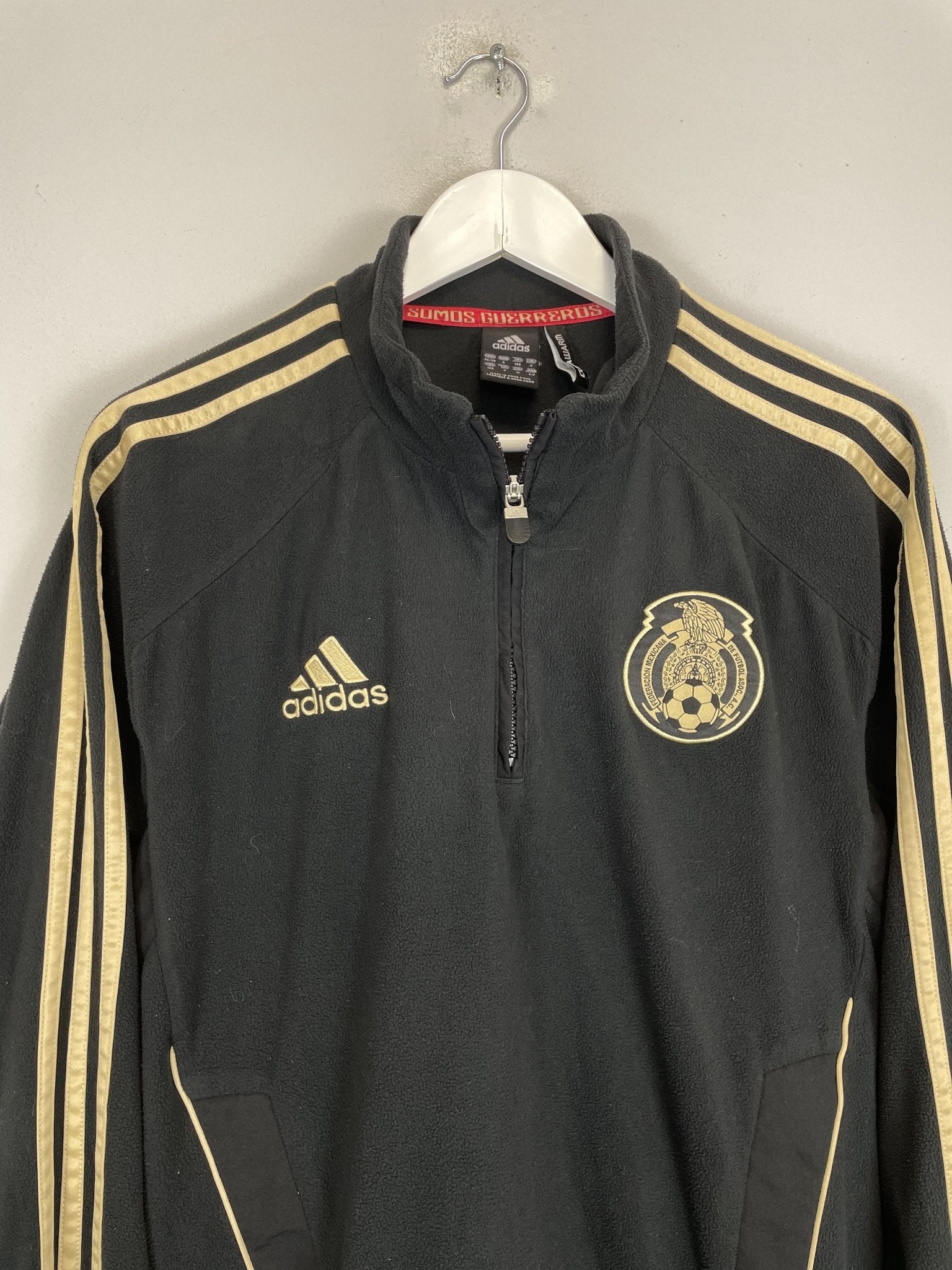 Shop 2010 MEXICO 1/4 ZIP FLEECE JACKET (S) ADIDAS, classic football shirts, vintage football shirts & retro soccer jerseys at Cult Kits