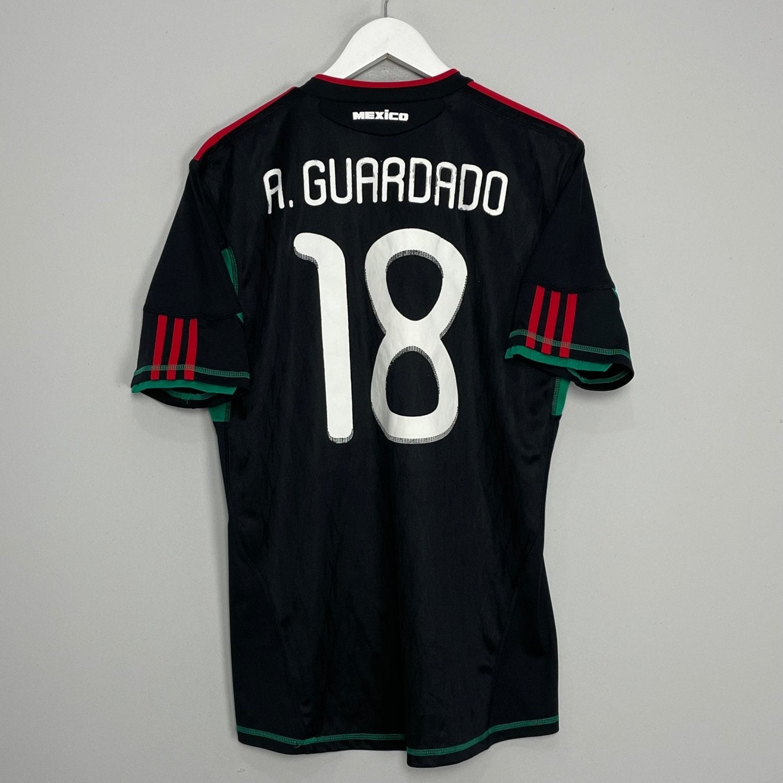Shop 2010 MEXICO A.GUARDADO #18 AWAY SHIRT (M) ADIDAS, classic football shirts, vintage football shirts & retro soccer jerseys at Cult Kits