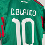 Shop 2010 MEXICO BLANCO #10 HOME SHIRT (S) ADIDAS, classic football shirts, vintage football shirts & retro soccer jerseys at Cult Kits