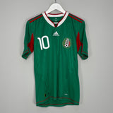 Shop 2010 MEXICO BLANCO #10 HOME SHIRT (S) ADIDAS, classic football shirts, vintage football shirts & retro soccer jerseys at Cult Kits