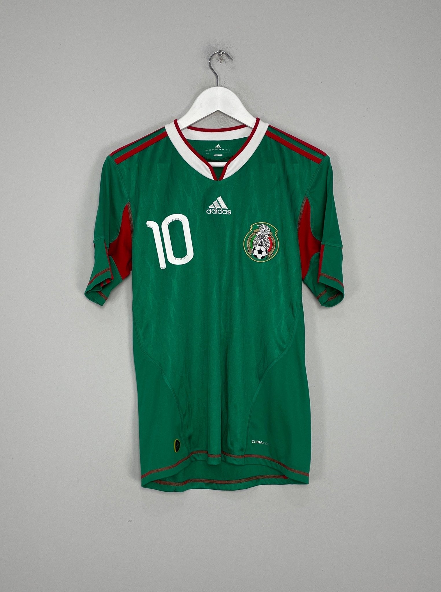 Shop 2010 MEXICO BLANCO #10 HOME SHIRT (S) ADIDAS, classic football shirts, vintage football shirts & retro soccer jerseys at Cult Kits