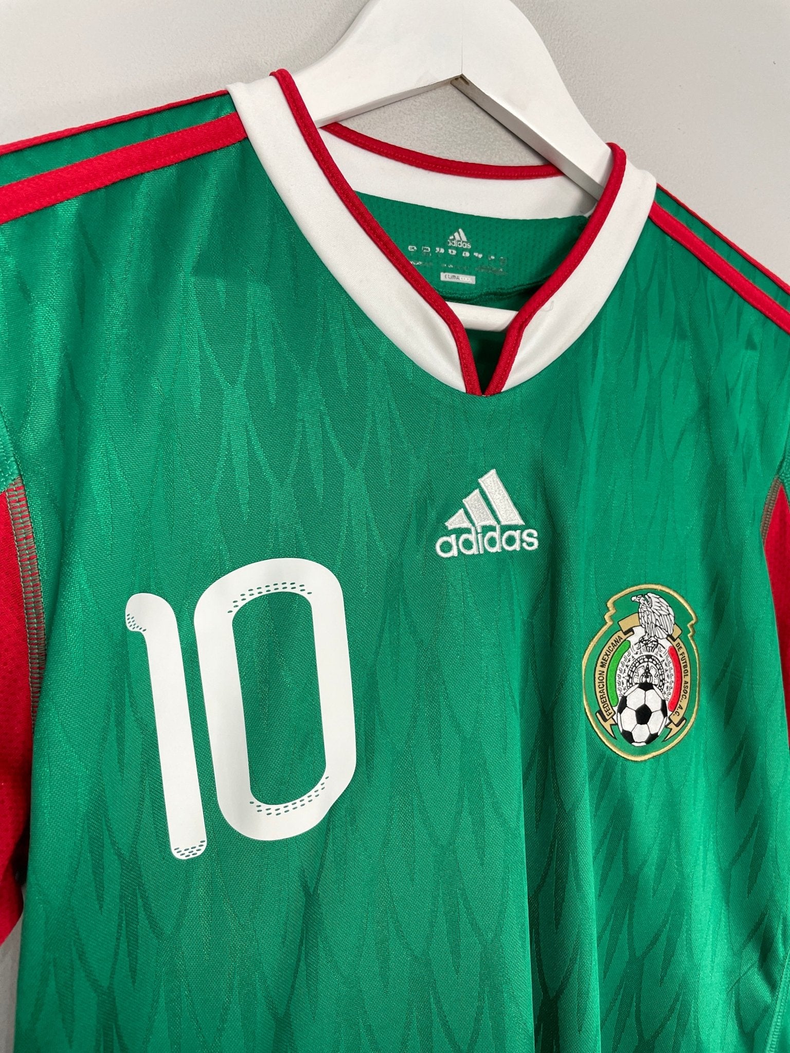 Shop 2010 MEXICO BLANCO #10 HOME SHIRT (S) ADIDAS, classic football shirts, vintage football shirts & retro soccer jerseys at Cult Kits