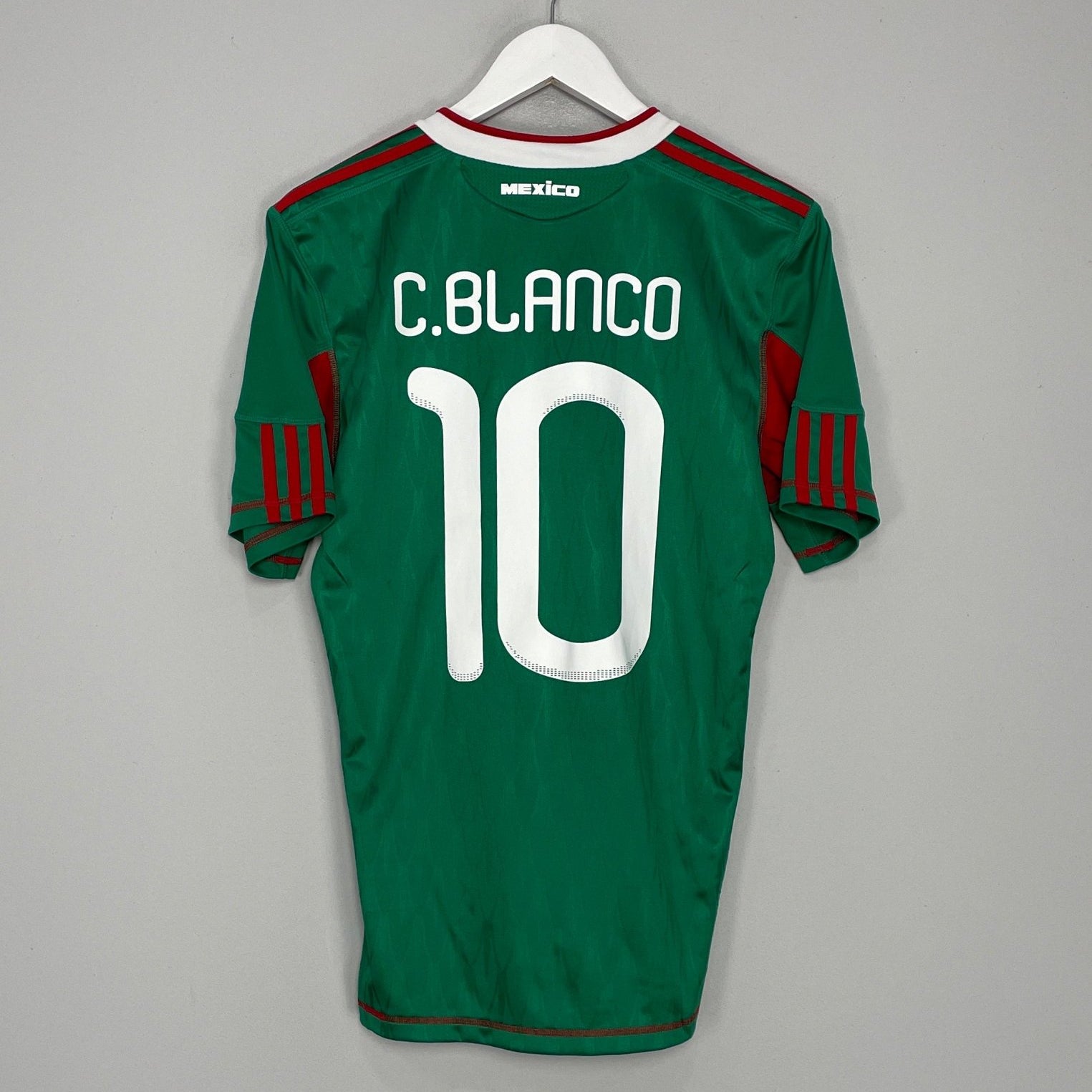 Shop 2010 MEXICO BLANCO #10 HOME SHIRT (S) ADIDAS, classic football shirts, vintage football shirts & retro soccer jerseys at Cult Kits