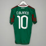 Shop 2010 MEXICO BLANCO #10 HOME SHIRT (S) ADIDAS, classic football shirts, vintage football shirts & retro soccer jerseys at Cult Kits