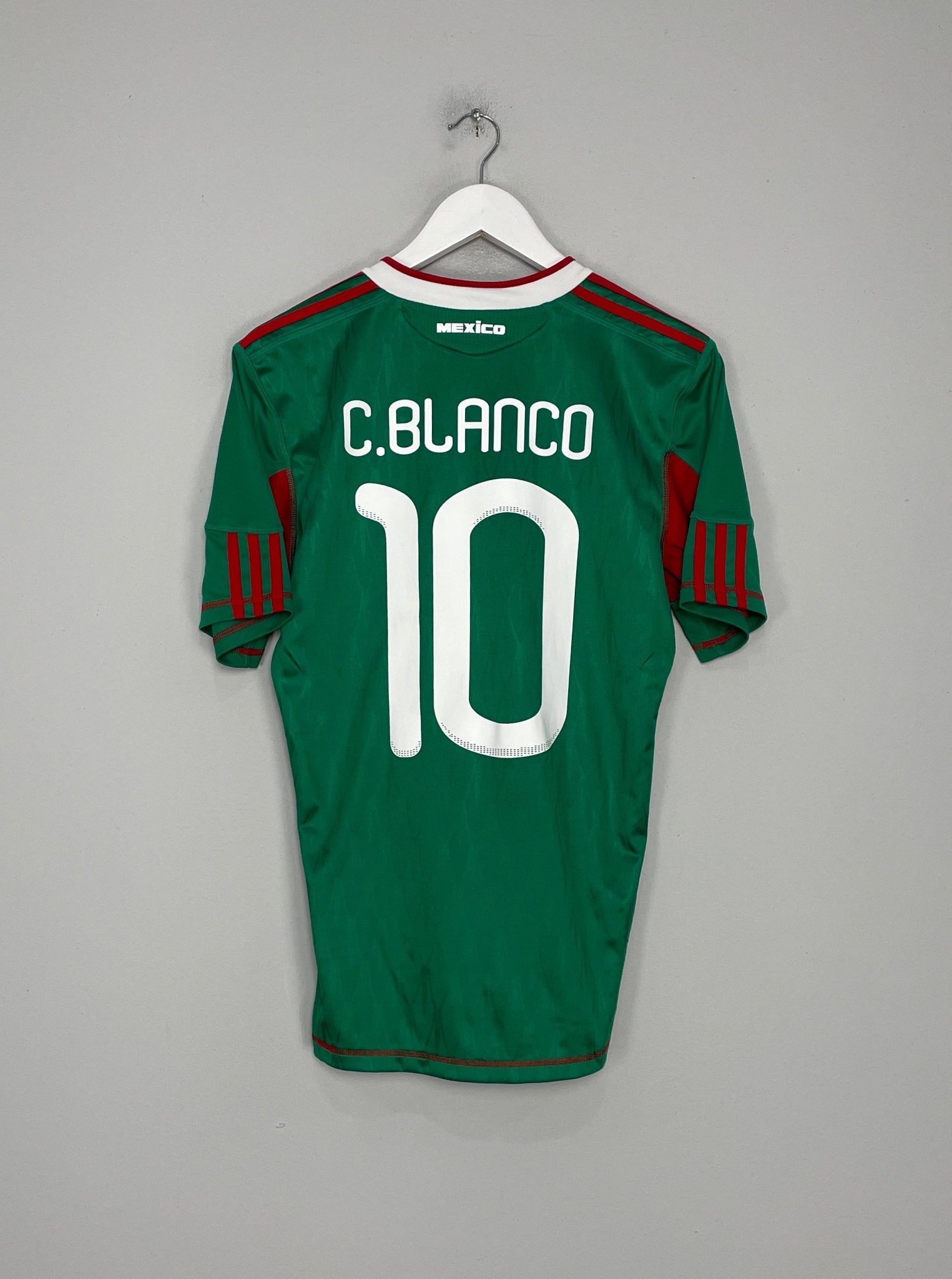 Shop 2010 MEXICO BLANCO #10 HOME SHIRT (S) ADIDAS, classic football shirts, vintage football shirts & retro soccer jerseys at Cult Kits