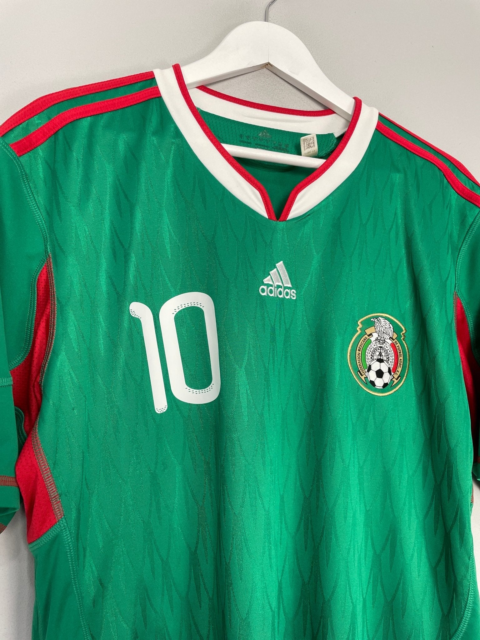 Shop 2010 MEXICO C.BLANCO #10 HOME SHIRT (L) ADIDAS, classic football shirts, vintage football shirts & retro soccer jerseys at Cult Kits