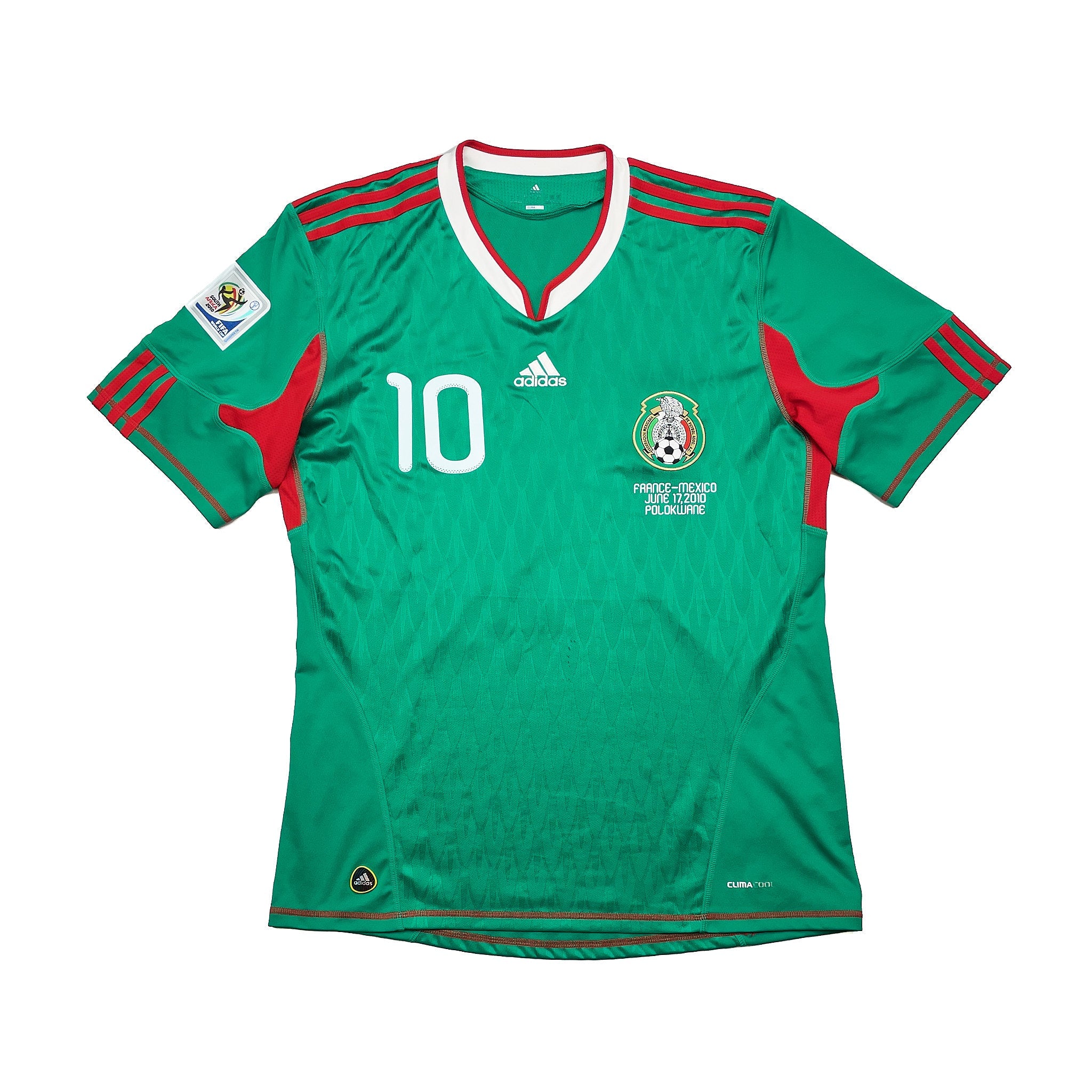 Buy 2010 Mexico C.Blanco 10 Home Shirt (L) Adidas ~ Free worldwide shipping available ~ Authentic Vintage Football Shirts from Cult Kits