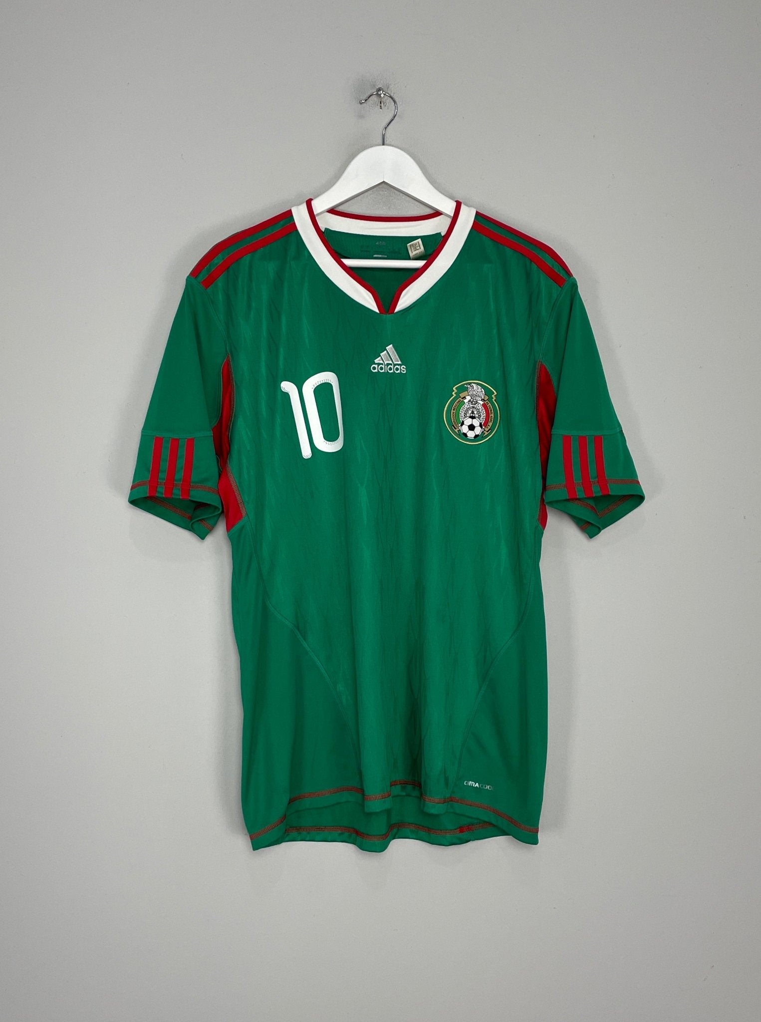 Shop 2010 MEXICO C.BLANCO #10 HOME SHIRT (L) ADIDAS, classic football shirts, vintage football shirts & retro soccer jerseys at Cult Kits