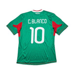Buy 2010 Mexico C.Blanco 10 Home Shirt (L) Adidas ~ Free worldwide shipping available ~ Authentic Vintage Football Shirts from Cult Kits