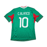 Buy 2010 Mexico C.Blanco 10 Home Shirt (L) Adidas ~ Free worldwide shipping available ~ Authentic Vintage Football Shirts from Cult Kits