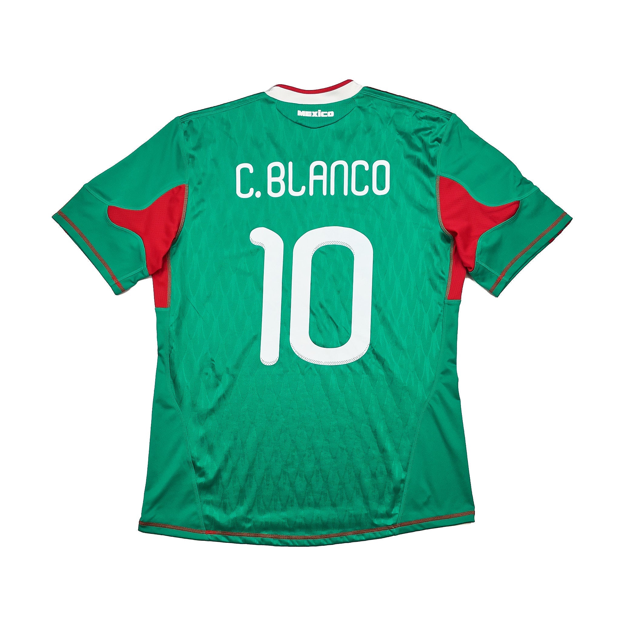 Buy 2010 Mexico C.Blanco 10 Home Shirt (L) Adidas ~ Free worldwide shipping available ~ Authentic Vintage Football Shirts from Cult Kits