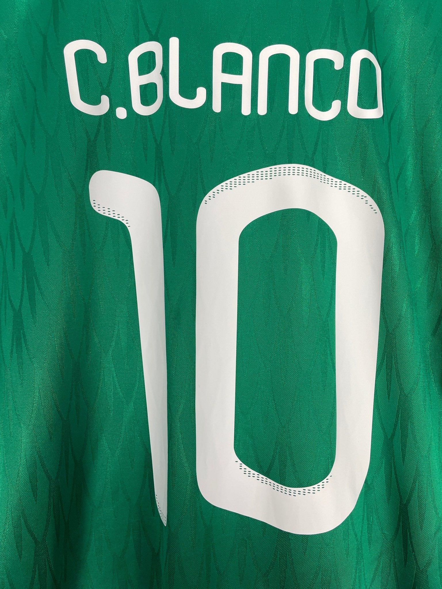 Shop 2010 MEXICO C.BLANCO #10 HOME SHIRT (L) ADIDAS, classic football shirts, vintage football shirts & retro soccer jerseys at Cult Kits