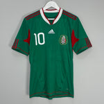 Shop 2010 MEXICO C.BLANCO #10 *PLAYER ISSUE* HOME SHIRT (M) ADIDAS, classic football shirts, vintage football shirts & retro soccer jerseys at Cult Kits