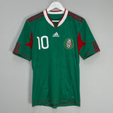 Shop 2010 MEXICO C.BLANCO #10 *PLAYER ISSUE* HOME SHIRT (M) ADIDAS, classic football shirts, vintage football shirts & retro soccer jerseys at Cult Kits