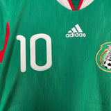 Shop 2010 MEXICO C.BLANCO #10 *PLAYER ISSUE* HOME SHIRT (M) ADIDAS, classic football shirts, vintage football shirts & retro soccer jerseys at Cult Kits