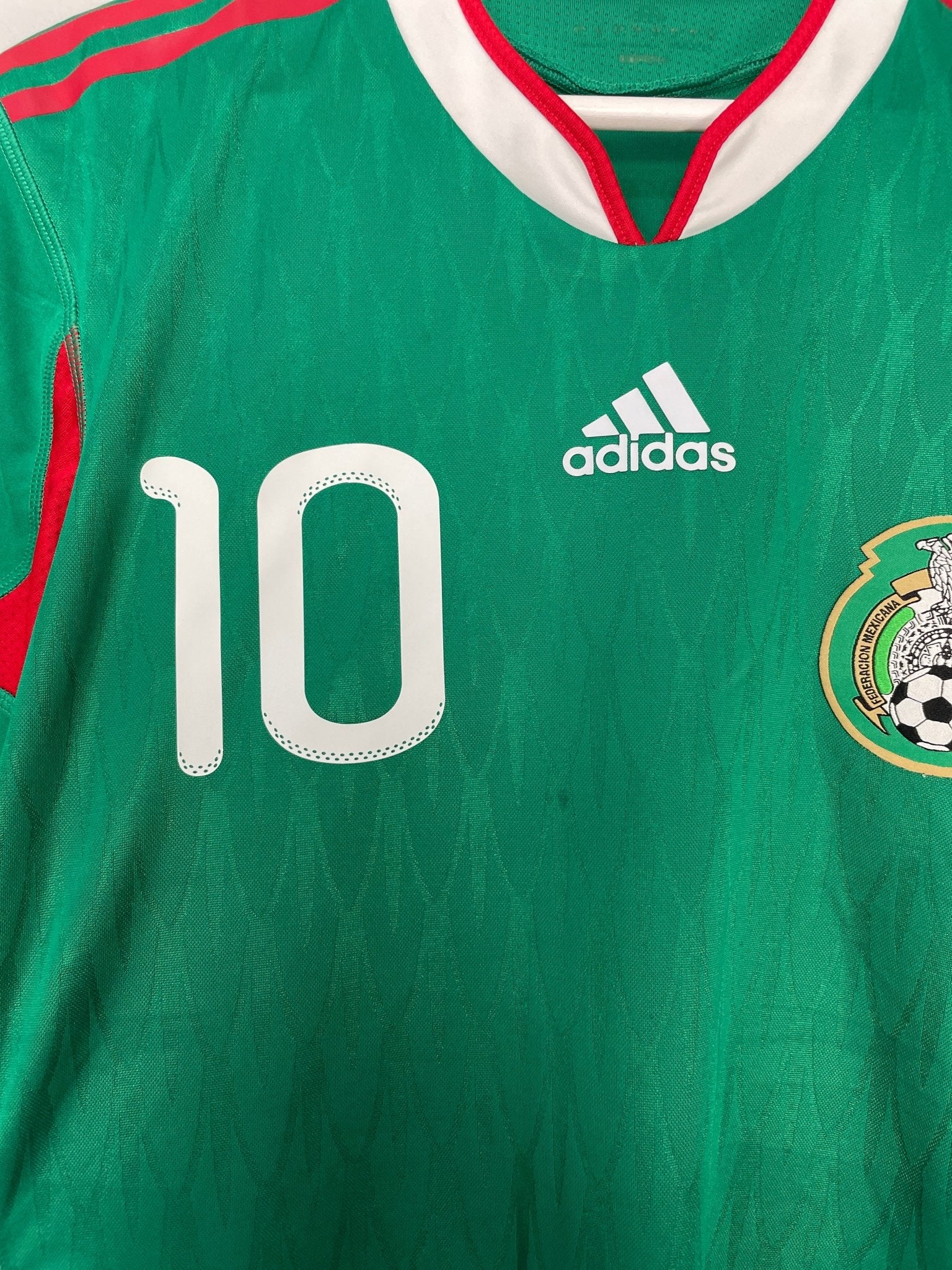 Shop 2010 MEXICO C.BLANCO #10 *PLAYER ISSUE* HOME SHIRT (M) ADIDAS, classic football shirts, vintage football shirts & retro soccer jerseys at Cult Kits